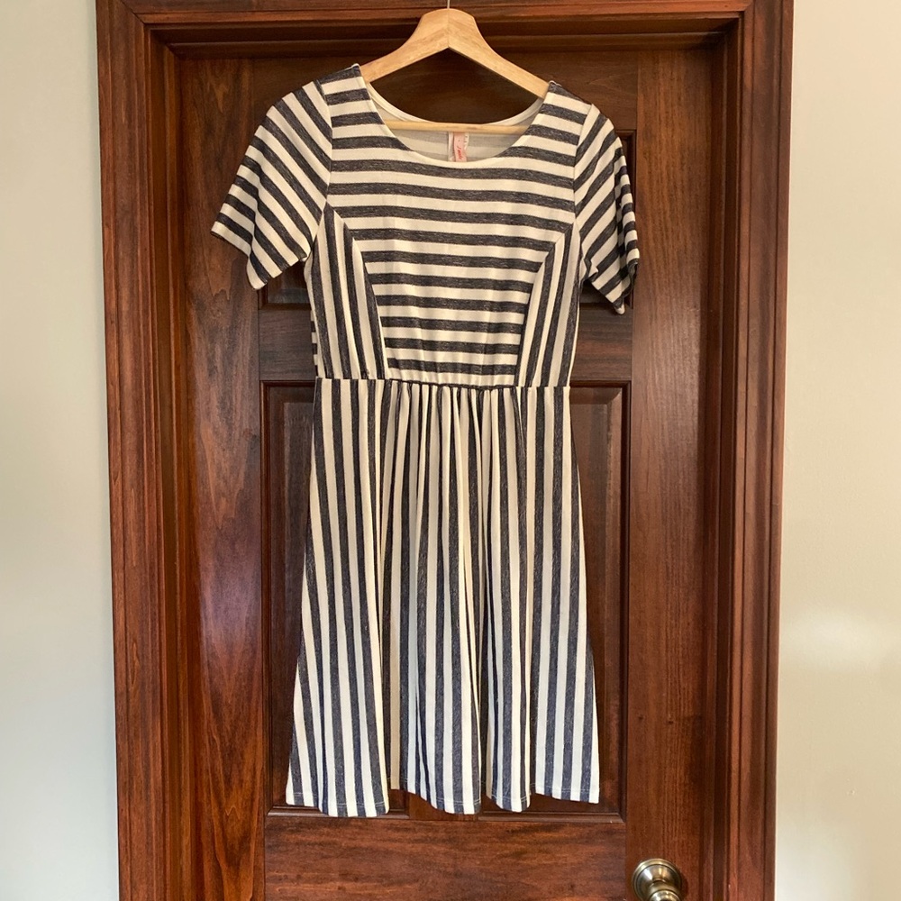 Striped Black and White Dress